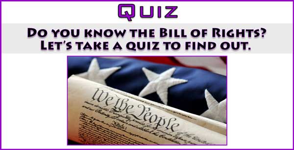 Quiz Bill of Rights